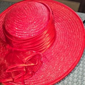 Elegant Red Women's Hat